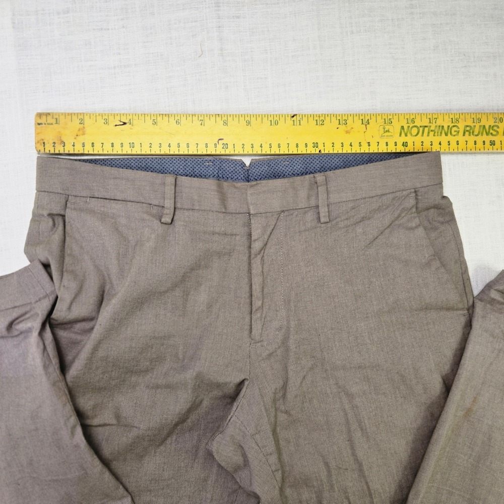 Bonobos Slim Chinos 33x34 Mens Tan Brown Stretch Cotton Trousers Business Casual - Picture 9 of 12